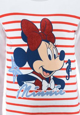 Disney Minnie Mouse Schlafanzug Mädchen Schlafanzug Kinder Pyjama Langarm Shirt + Schlaf-Hose (2 tlg) Mini Maus