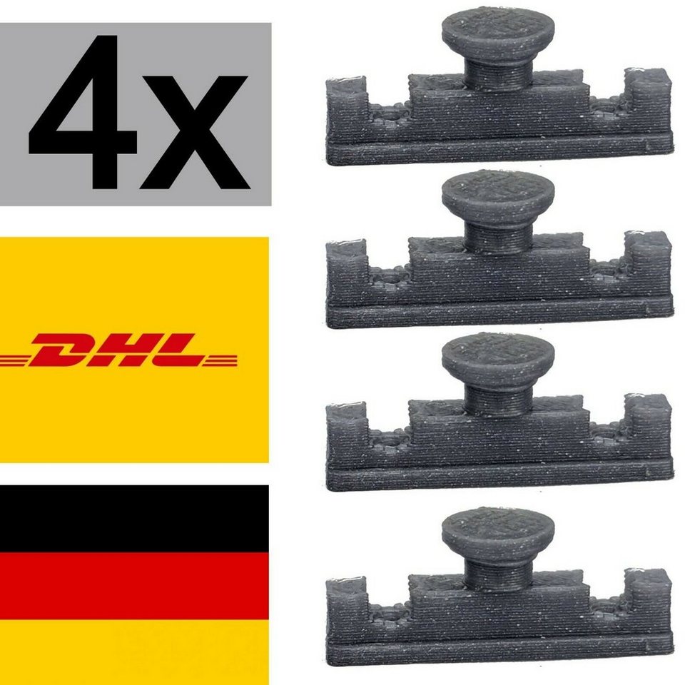 Gardinengleiter 4x Ersatzteil für IKEA Kvartal Paneelwagen Rollenhalter  Laufleiste, TronicXL, (4-St)