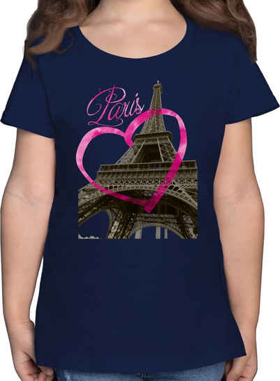 Shirtracer T-Shirt I love Paris Kinder Länder Wappen