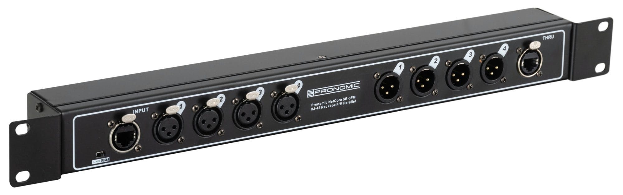 Pronomic NetCore SR-3FM Multicore-Rackbox F/M Parallel Audio-Kabel, XLR-Buchsen (female), XLR-Buchsen (male), zur Übertragung analoger oder digitaler Signale