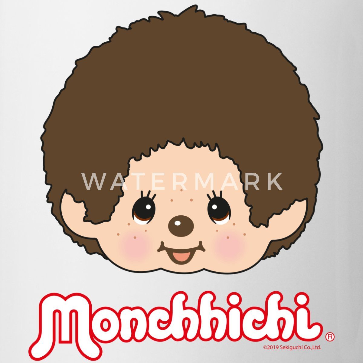 Spreadshirt Tasse Monchhichi Portrait Gesicht Tasse, Keramik