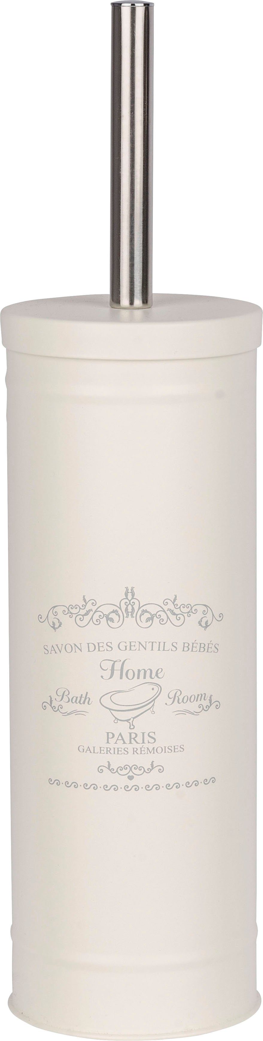 WENKO WC-Garnitur "Home" aus Kunststoff creme, aus lackiertem Stahl günstig online kaufen