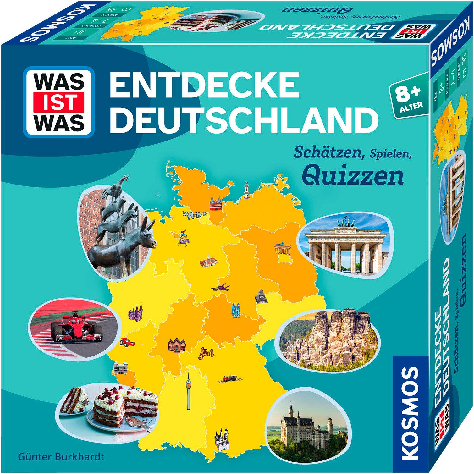 Kosmos Spiel WAS IST WAS Entdecke Deutschland, Familienspiel, Made in Germany