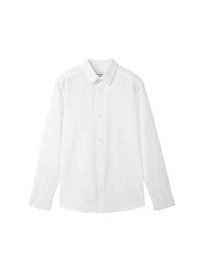 TOM TAILOR Langarmhemd Basic Hemd mit recycelter Baumwolle