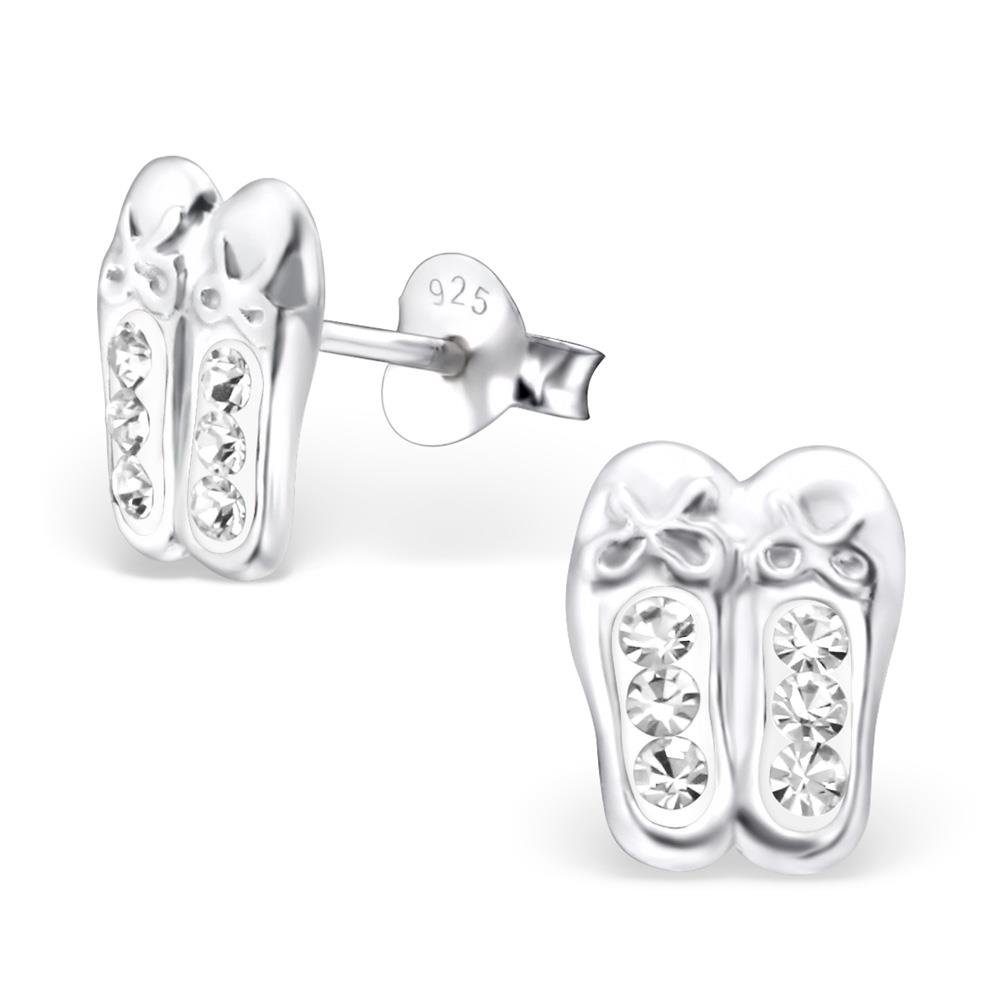 BUNGSA Ohrring-Set Ohrstecker Ballerina aus 925 Silber Kinder (1 Paar (2 Stück), 2-tlg), Ohrschmuck Ohrringe