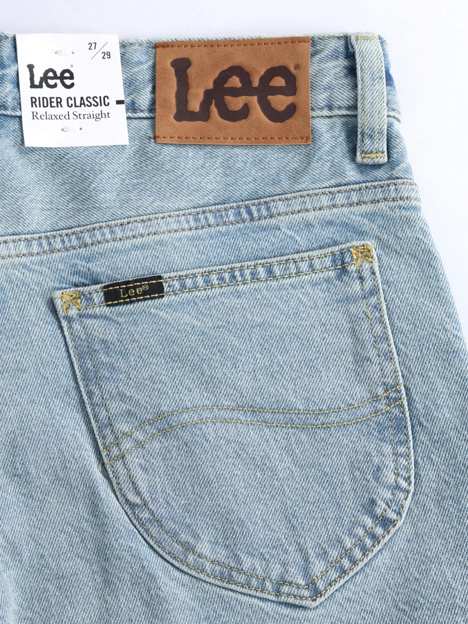 Lee® Straight-Jeans Relaxed Fit - RIDER CLASSIC LIGHT THE WAY mittlere Leibhöhe, geringer Stretch