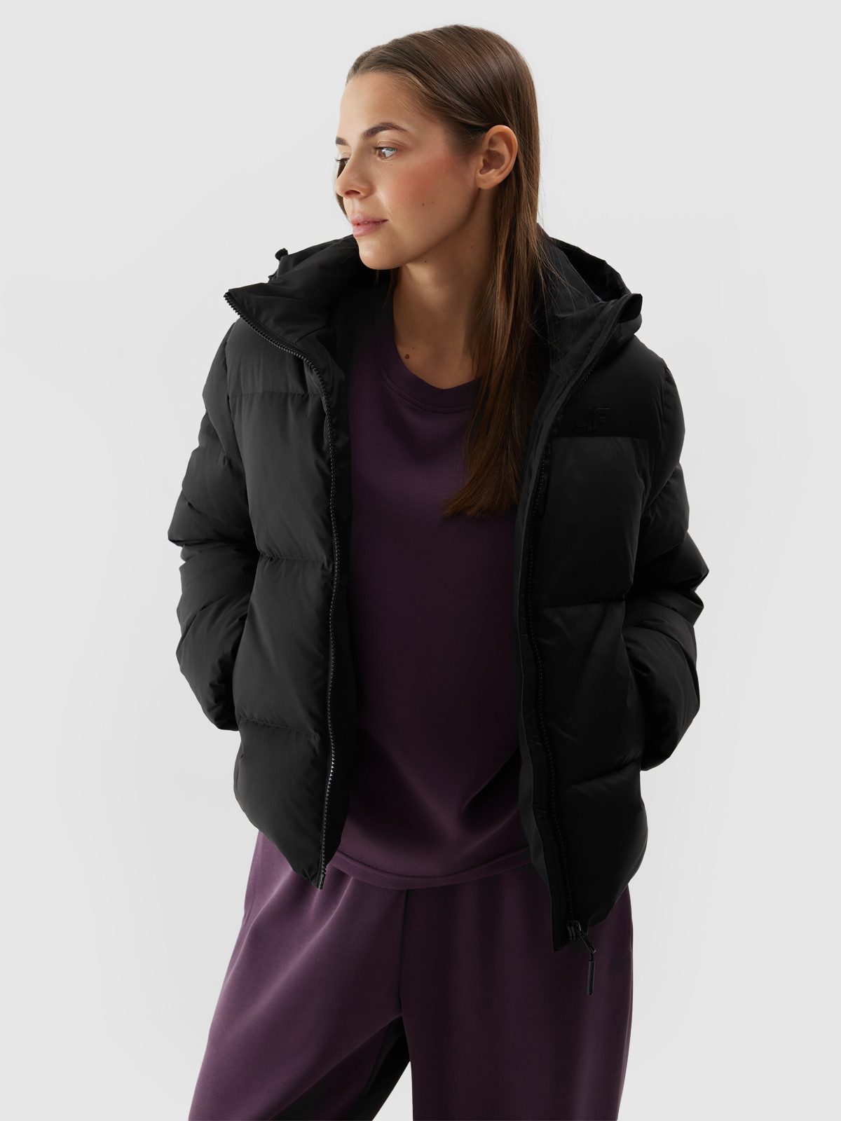 4F Daunenjacke Wasserdicht,Winterjacke Damen