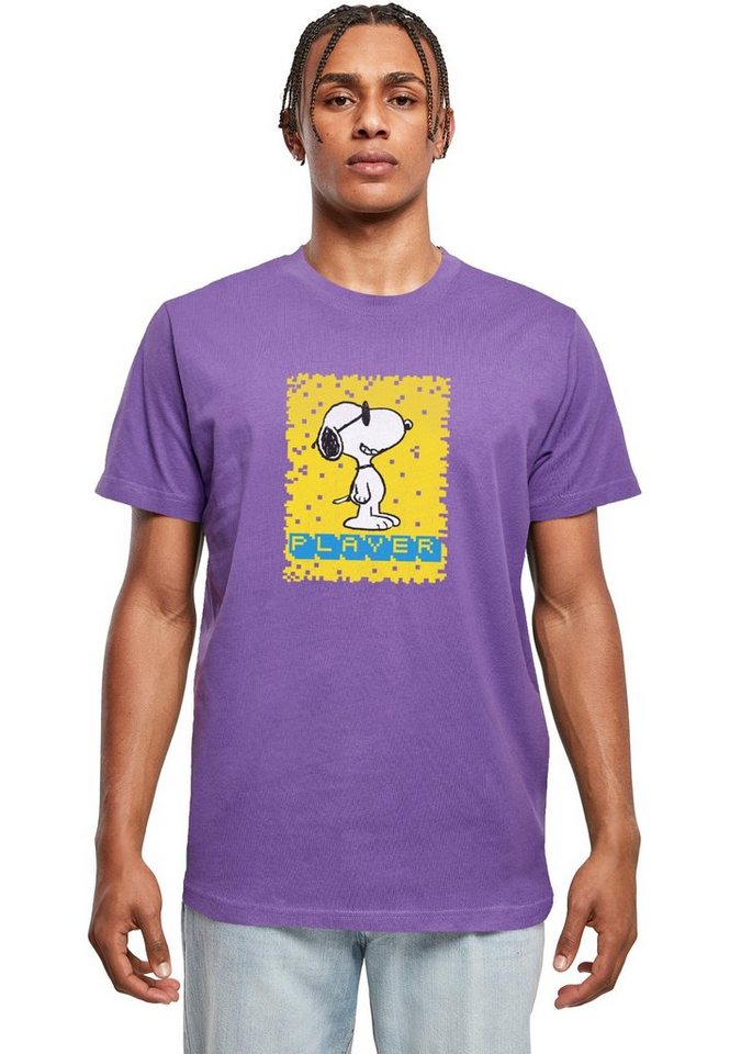 Merchcode T-Shirt Herren Peanuts - Player T-Shirt Round Neck (1-tlg)
