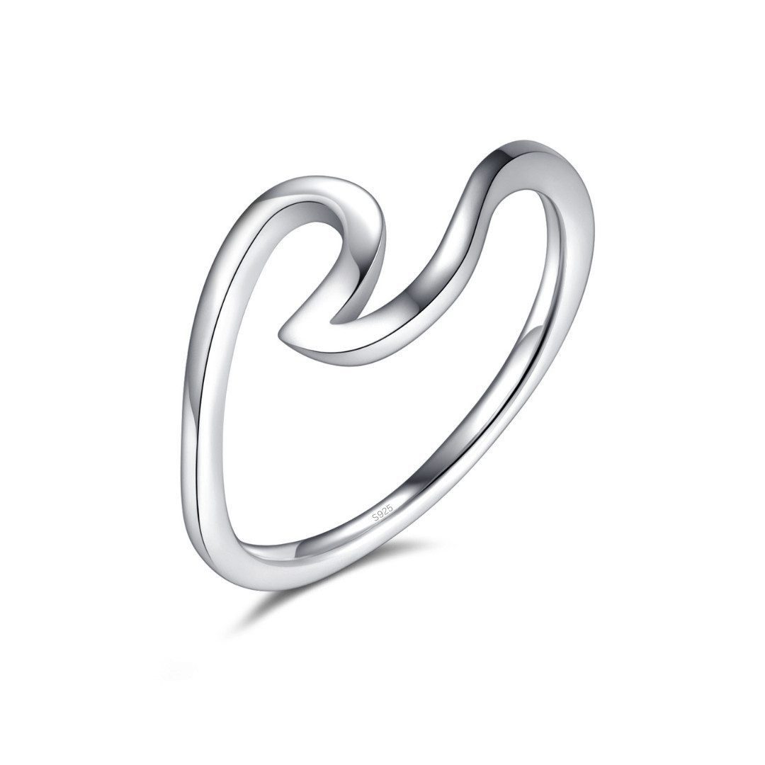 Lisandra Scott Fingerring WAVE Ring aus 925 Sterling Silber Welle Minimalis günstig online kaufen