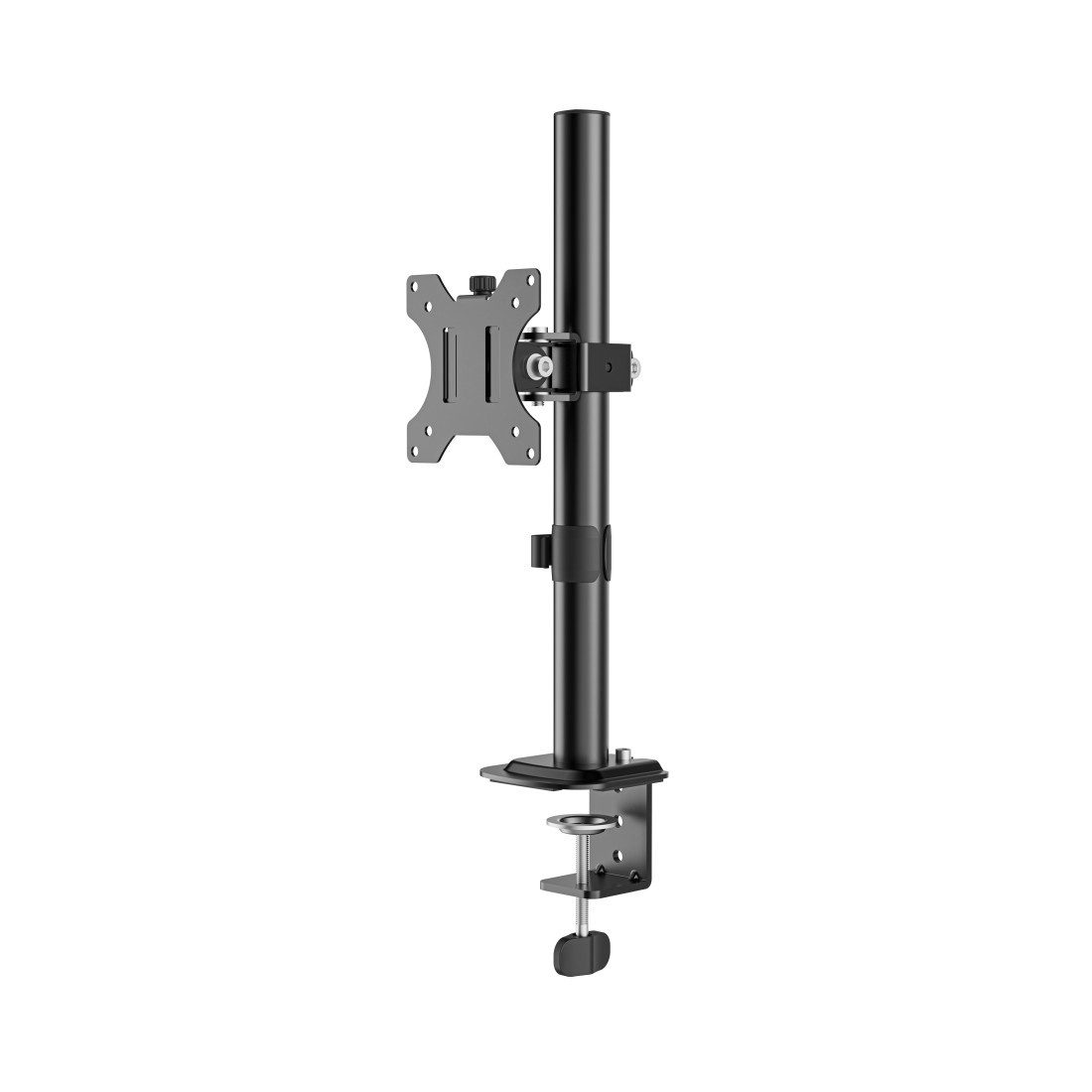 Hama Monitor-Halterung Monitorhalterung höhenverstellbar für 13-35 Zoll Monitore, (bis 35 Zoll, 360° Rotation, VESA, Kabelmanagement, Klemmmontage, Stahl)