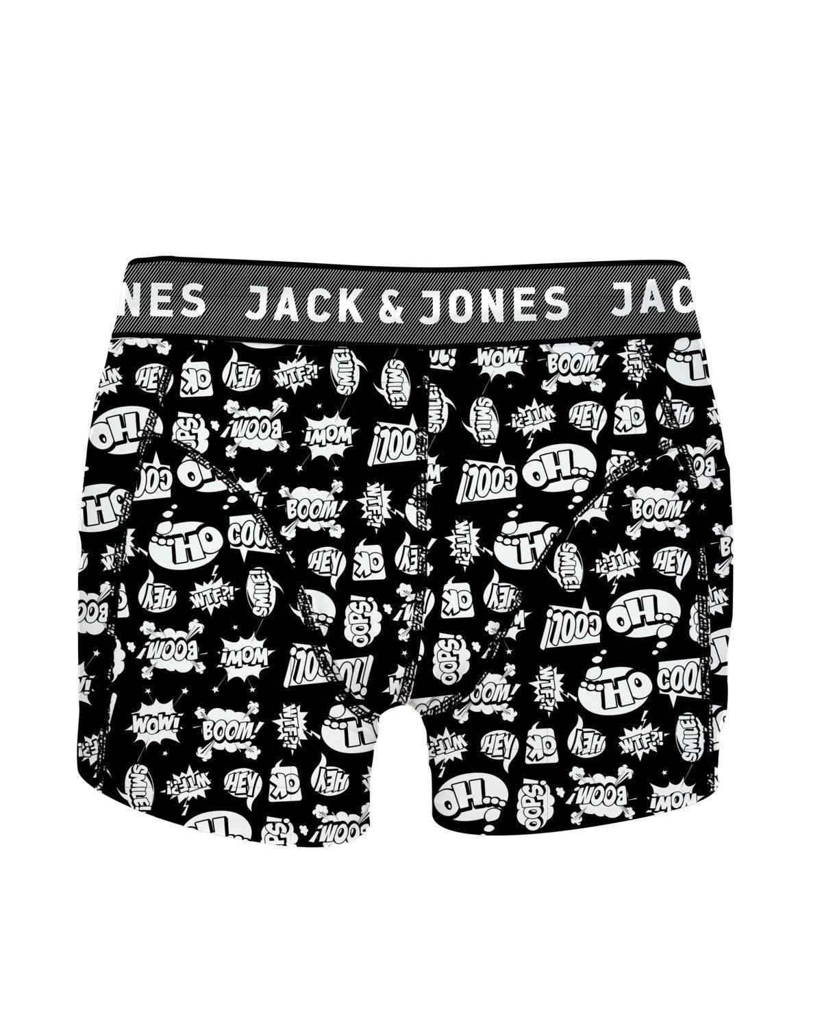 Pack) 5er Jacvel gute Baumwollqualität durch (5-St., 4 elastische & Jones Boxershorts Detail Passform Jack Mix