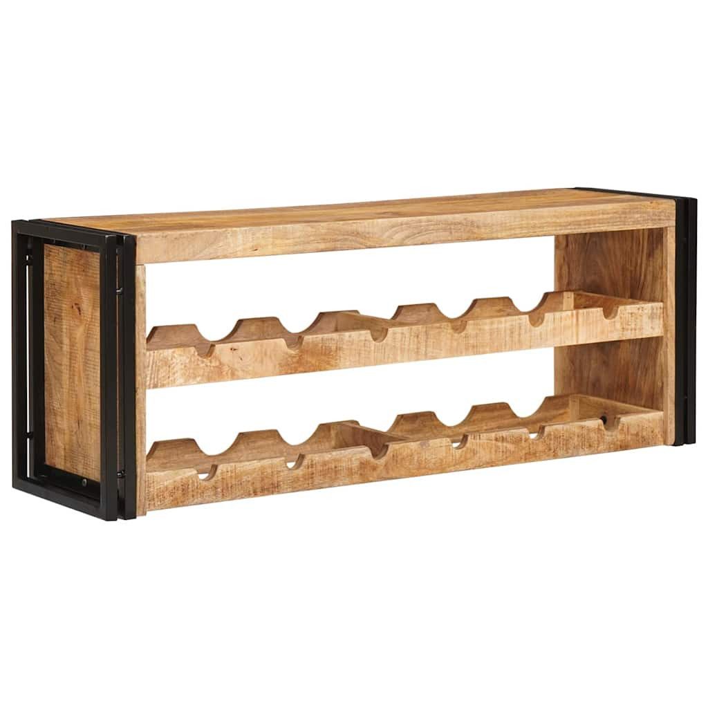 vidaXL Weinregal Weinregal Braun 120 x 45 x 33 cm Massives grobes holz, 1-tlg.