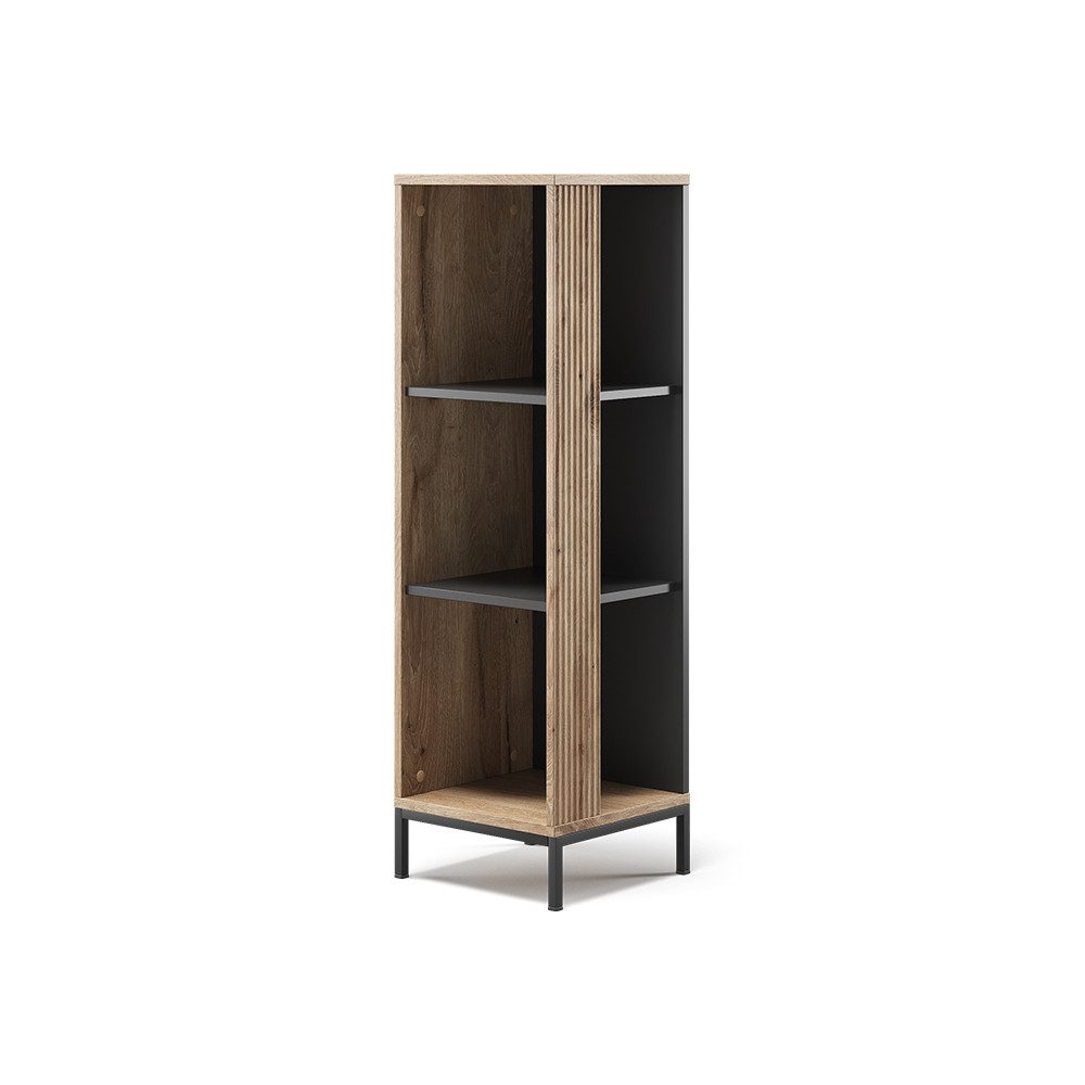 Vicco Bücherregal Eliza, Viking Oak, 36 x 120 cm mit 3 Fächern günstig online kaufen