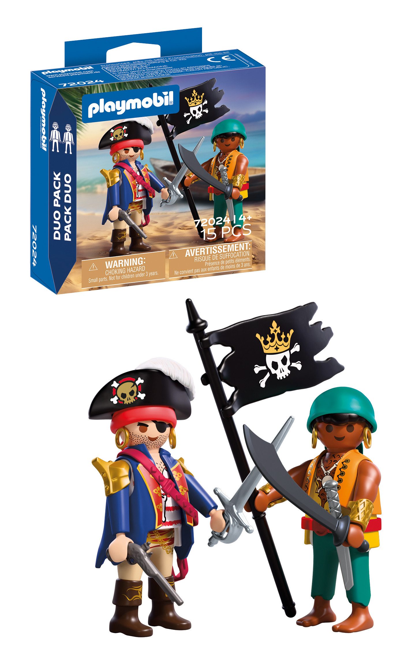 Playmobil® DuoPack Piraten (72024), Pirates Konstruktions-Spielset, (15 St)