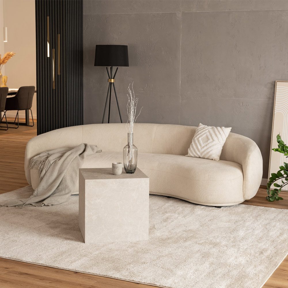 HOME DELUXE Sofa CASARA 258 x 72 x 128 cm, 1 Teile, Webstoff Beige I Modern günstig online kaufen
