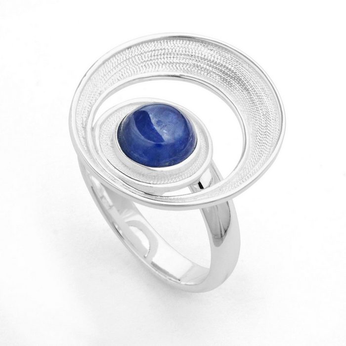 DUR Silberring DUR Schmuck: Ring "Meeresstrudel" Silber mit Kyanit R4830
