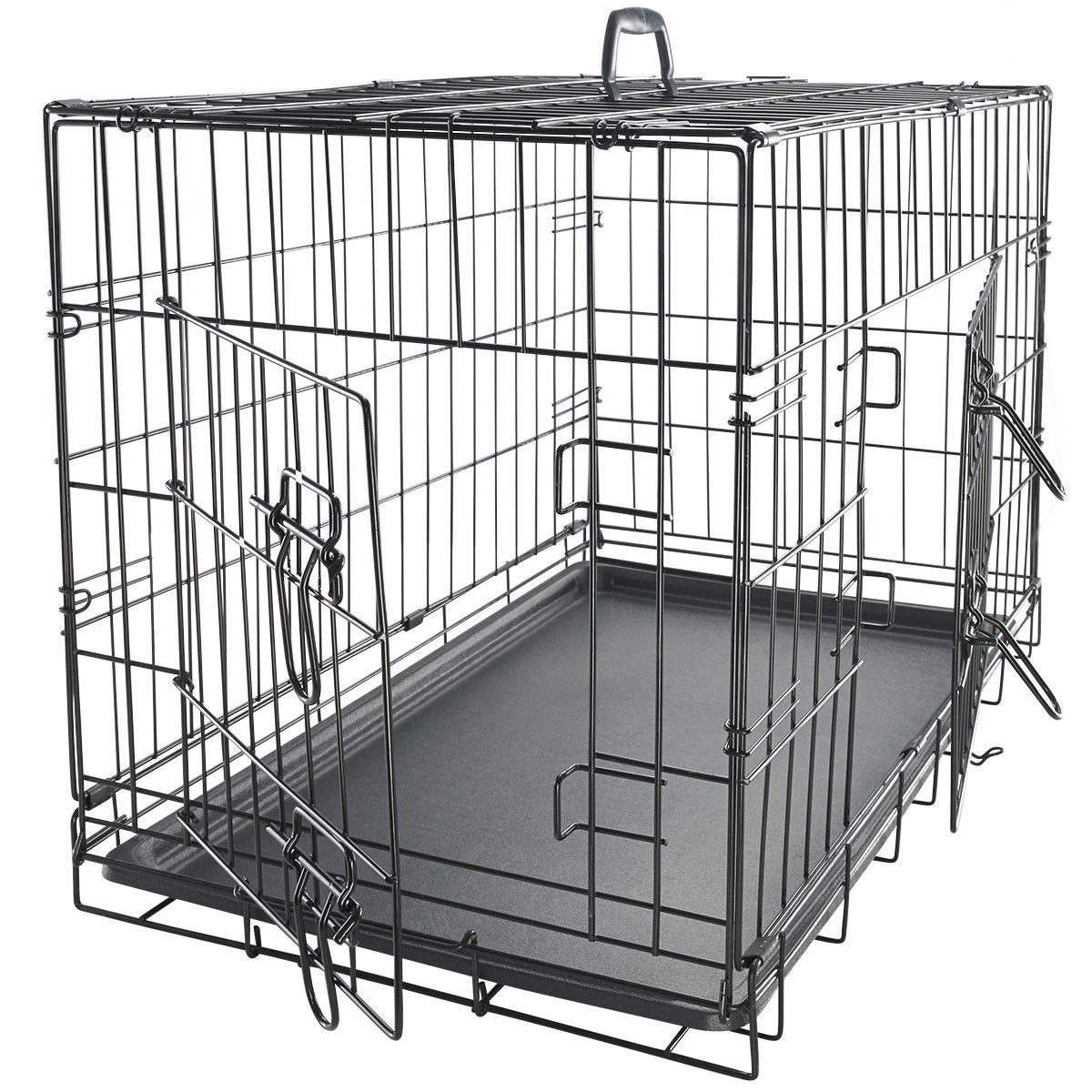 MYPETS Tiertransportbox Hundegitterbox Safe Hundetransportbox Hundebox Transportbox