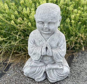 Stone and Style Gartenfigur Steinfigur betender Shaolin Mönch