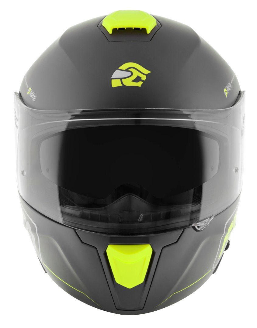 FC-Moto Motorradhelm Novo Straight Klapphelm, integriertes Sonnenvisier