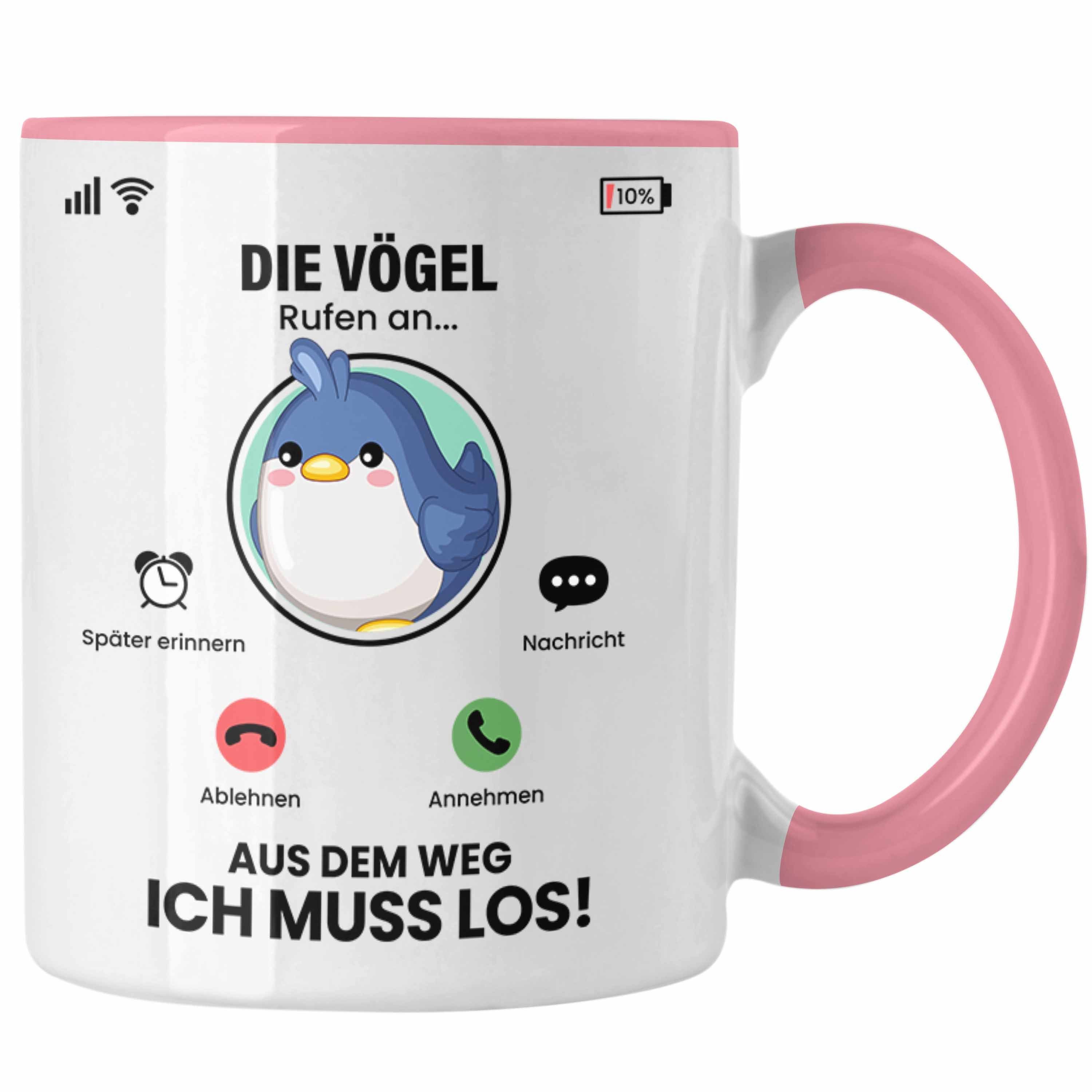 Geschenk Züchter Vögel Trendation Besitzer Vögel Rufen An Tasse für Die Rosa Geschenki Tasse