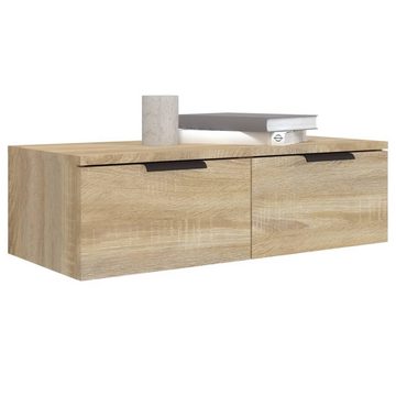 furnicato Wandregal Wandschränke 2 Stk. Sonoma-Eiche 68x30x20 cm Holzwerkstoff