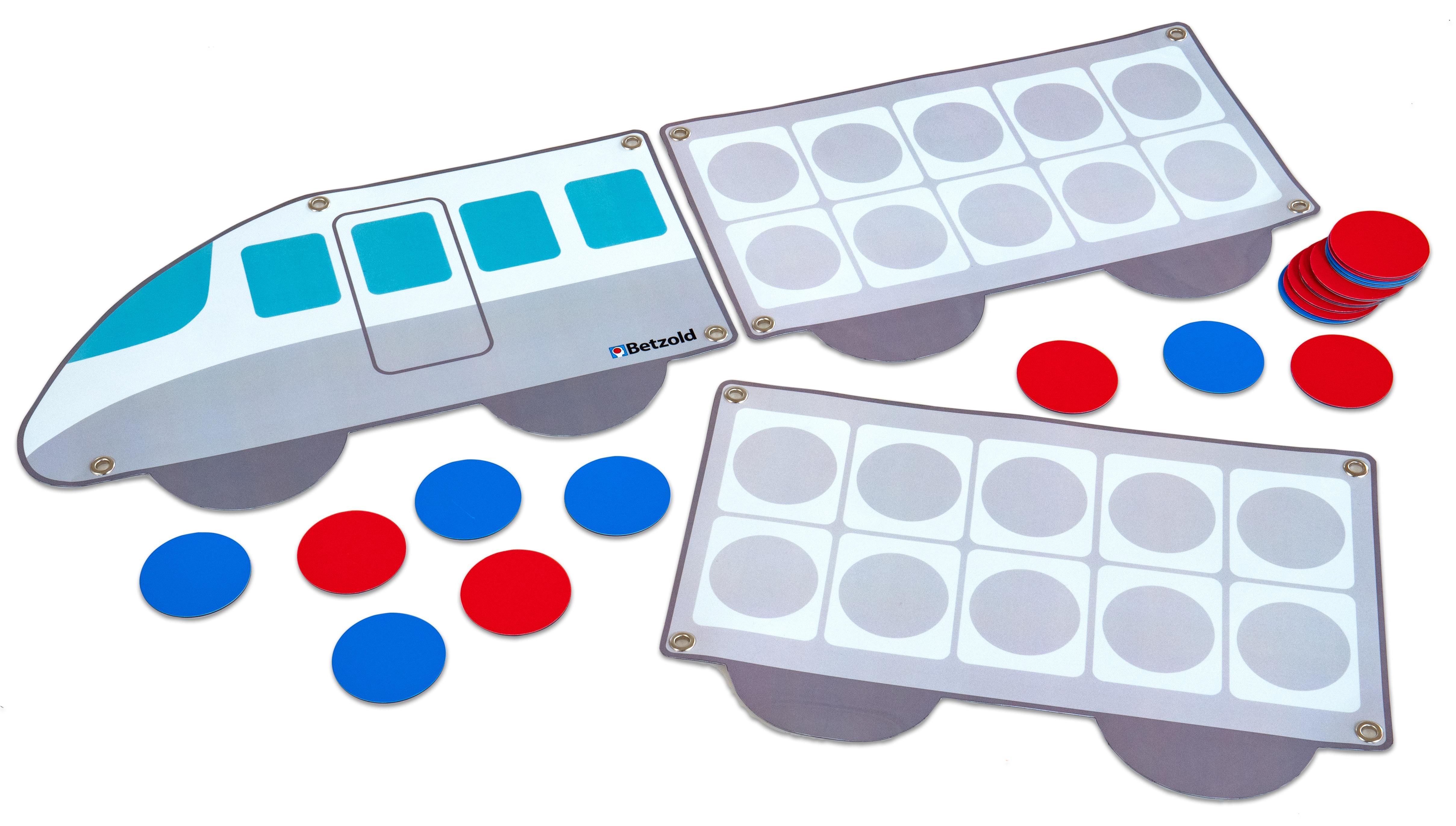 Betzold Lernspielzeug Rechenzug – magnetisches Tafelmaterial