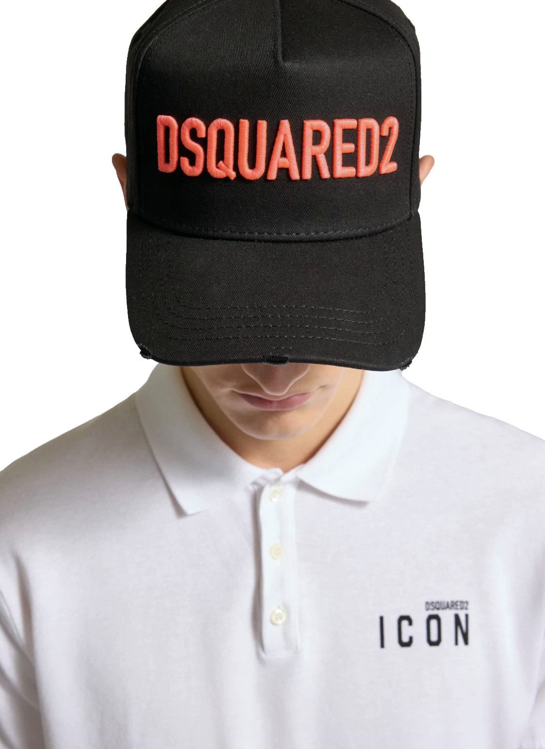 Dsquared2 Baseball Cap Icon Kappe Mütze Basebalkappe Cap IBasecap Verstellbarer Riemen mit Metallschnalle