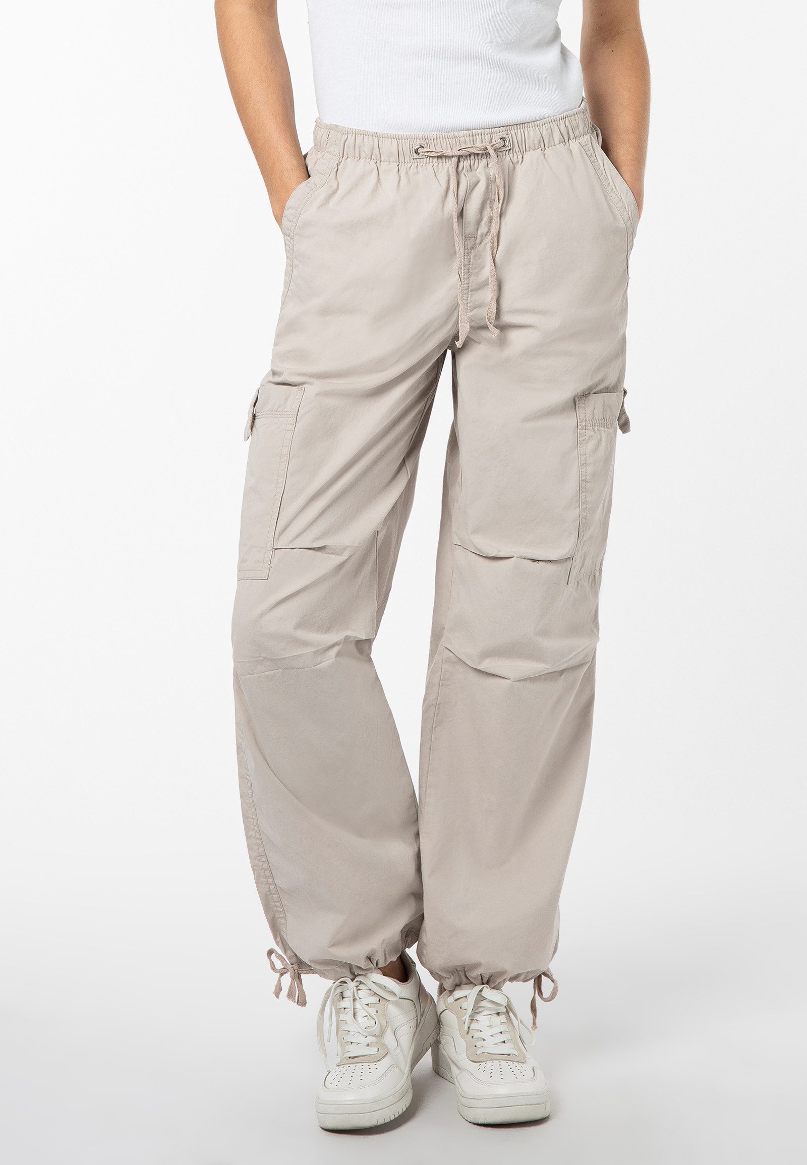 SUBLEVEL Cargohose Damen Hose Parachute-Style Baggy, Cargohose, Haremhose günstig online kaufen