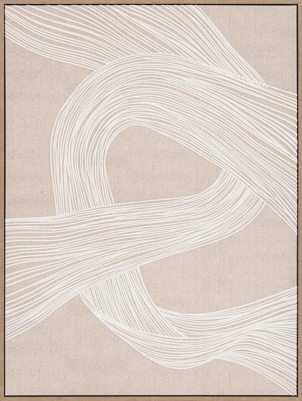ArtUniverse Gemälde Leinwandbild White Flow 62 x 82 cm, Abstrakt