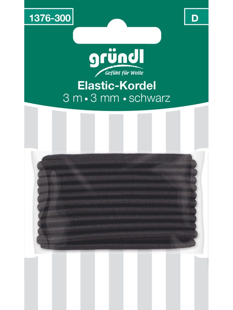 Gründl Kordel Gründl Elastic-Kordel schwarz
