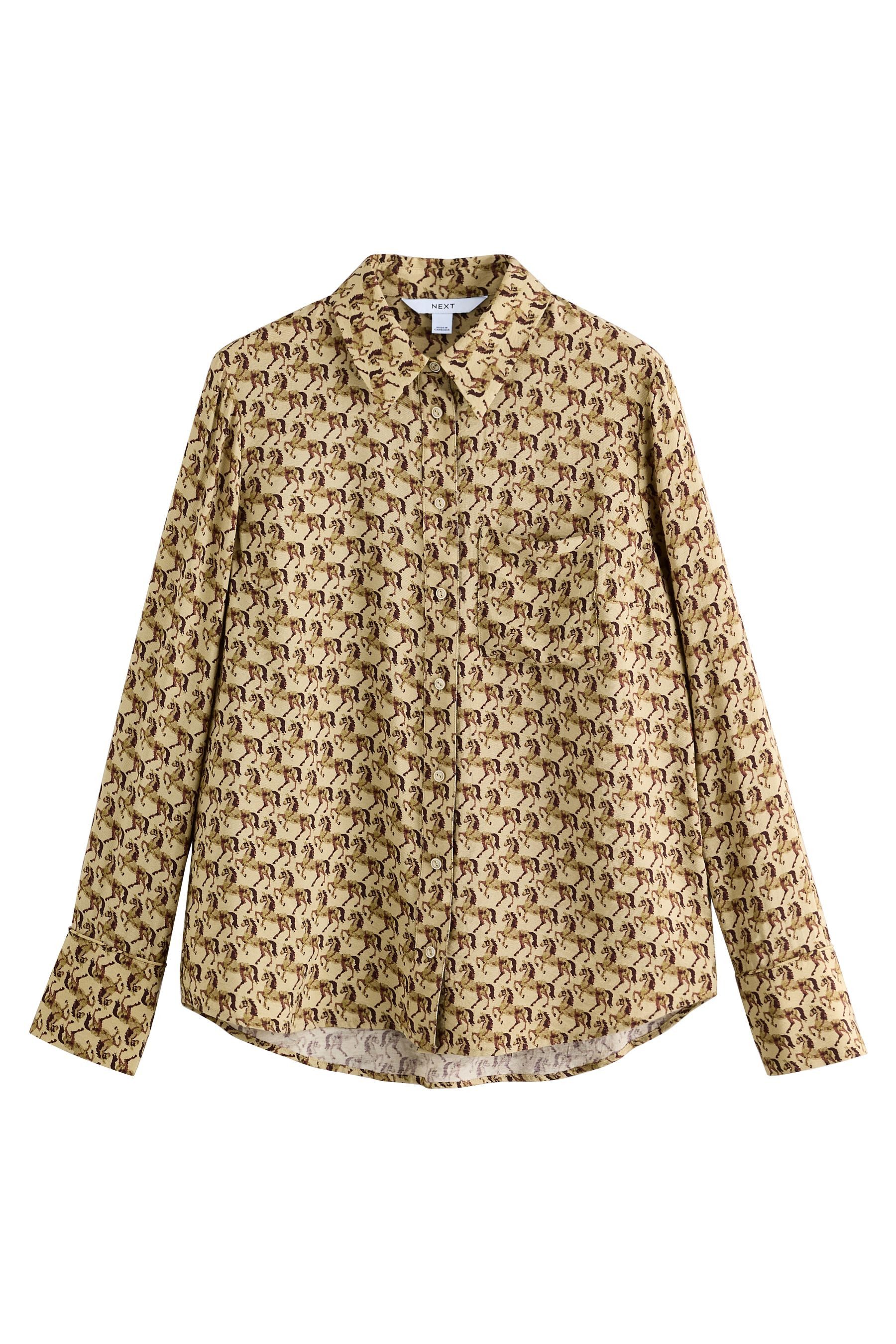 Next Langarmhemd Langärmeliges Button-down-Hemd (1-tlg) günstig online kaufen