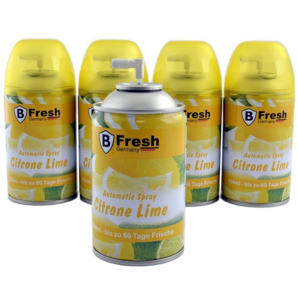 TronicXL Raumduft-Nachfüllflasche 4x 250ml Nachfüller für Airwick Freshmatic Spender Raumspray Zitrone