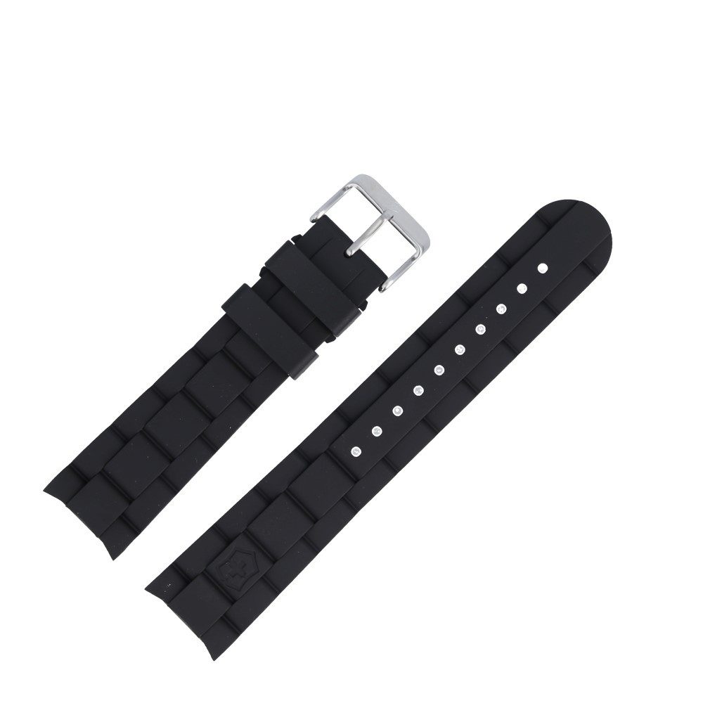 Uhrenarmband 22mm Kunststoff Schwarz 4229