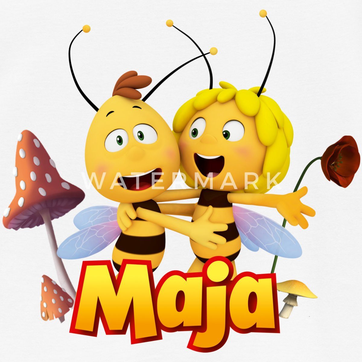 Spreadshirt T-Shirt Biene Maja Freundschaft Mit Willi Kinder T-Shirt (1-tlg)