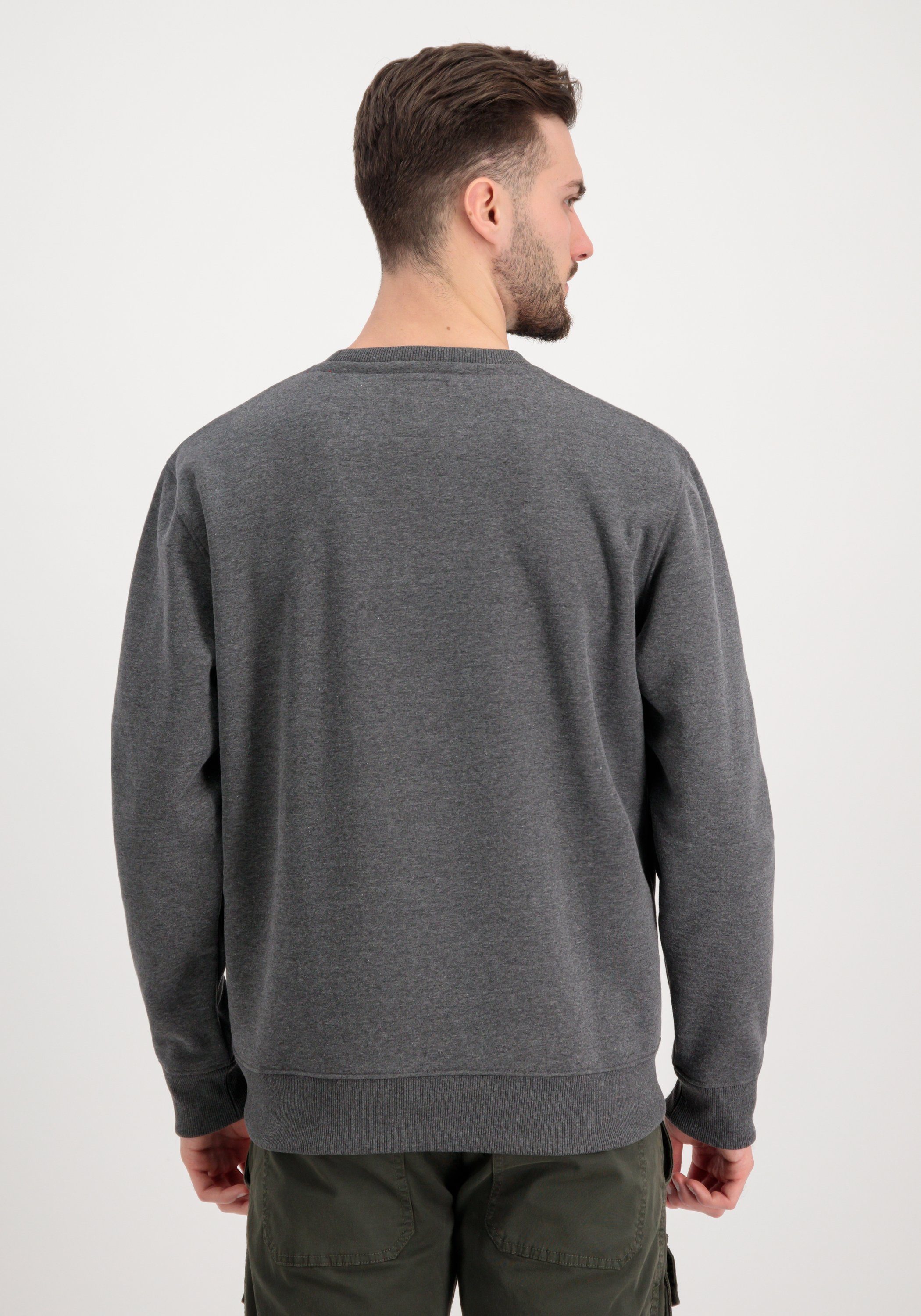 Auffüllen [sofortige Lieferung] Alpha Industries Sweater Alpha charcoal Sweater - Sweatshirts Men Industries Basic heather