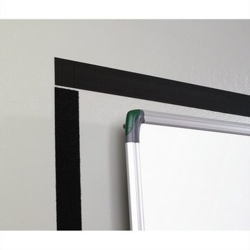 VELCRO Kabelbinder Klettband Extra Stark Selbstklebend Haken & Flausch 50mm x 2.5m Schwarz