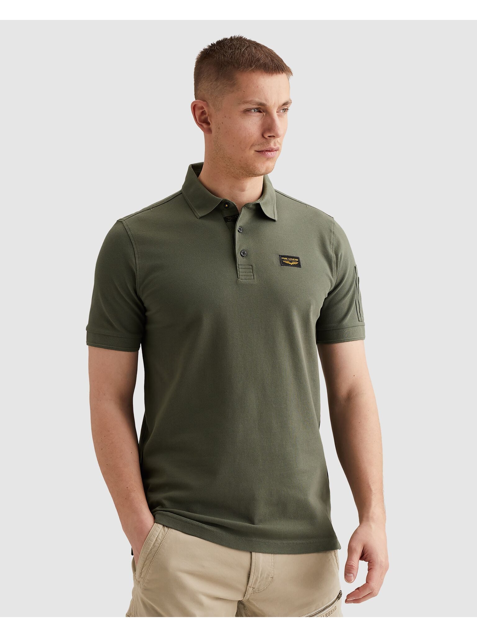 PME LEGEND Poloshirt mit Logostickerei