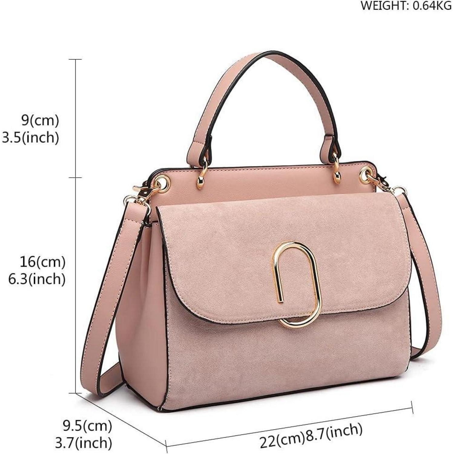 LuxusKollektion Umhängetasche Damen Umhängetasche Kunstleder Wildleder Vintage Flap Handtasche