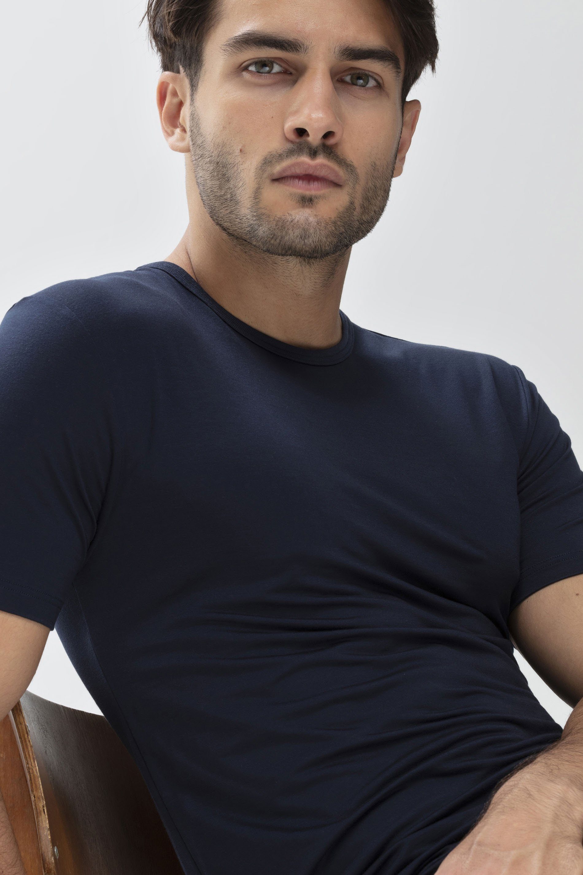 Mey Unterziehshirt Mey Herren Shirt Serie Network Uni (1-St) Halbarm, Single Jersey, FSC-zertifiziert, hautfreundlich