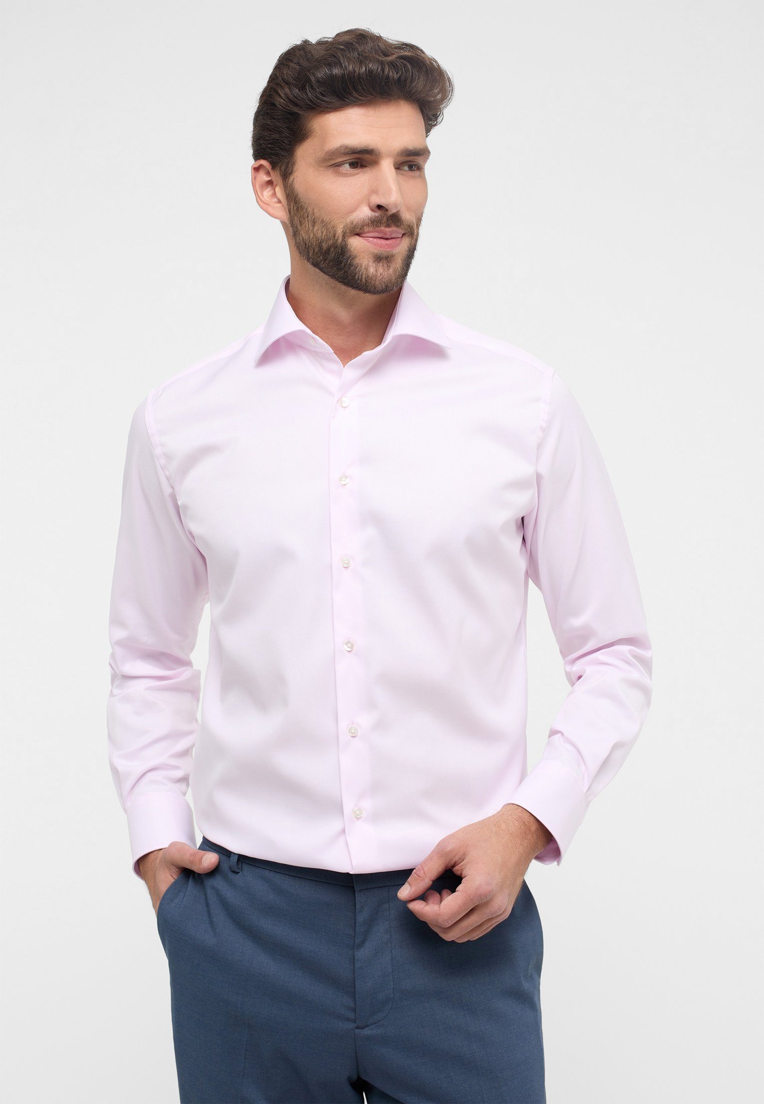 MODERN Eterna rosa Langarmhemd FIT