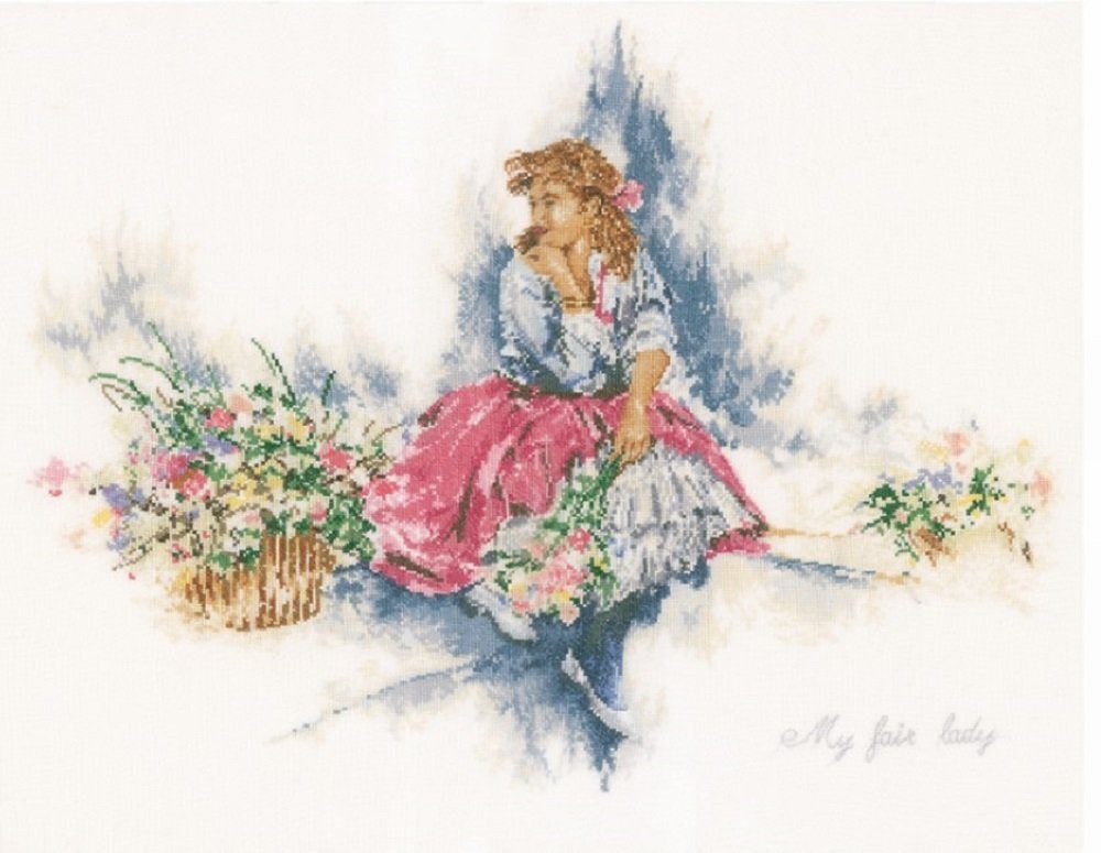 Lanarte Kreativset Lanarte PN-0182405 My Fair Lady Kreuzstichpackung, (Set, embroidery Kit), Made in Europe