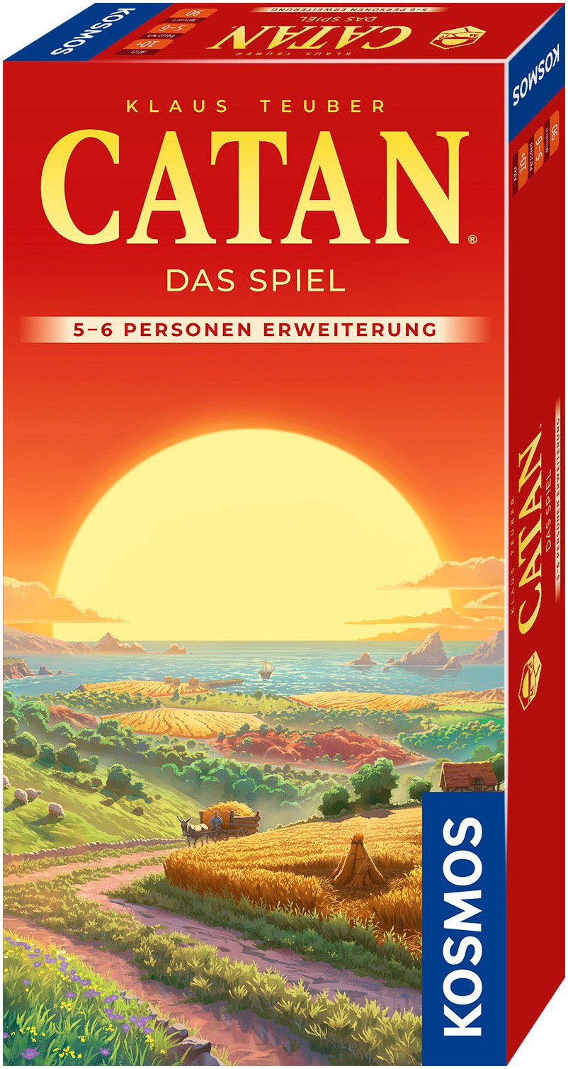 Kosmos Spiel CATAN Das Spiel 5/6, Strategiespiel, Made in Germany