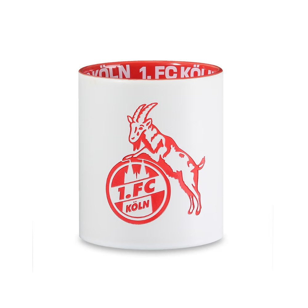 VertriebsArena GmbH Becher 1. FC Köln Tasse "Prägung" weiß, Keramik