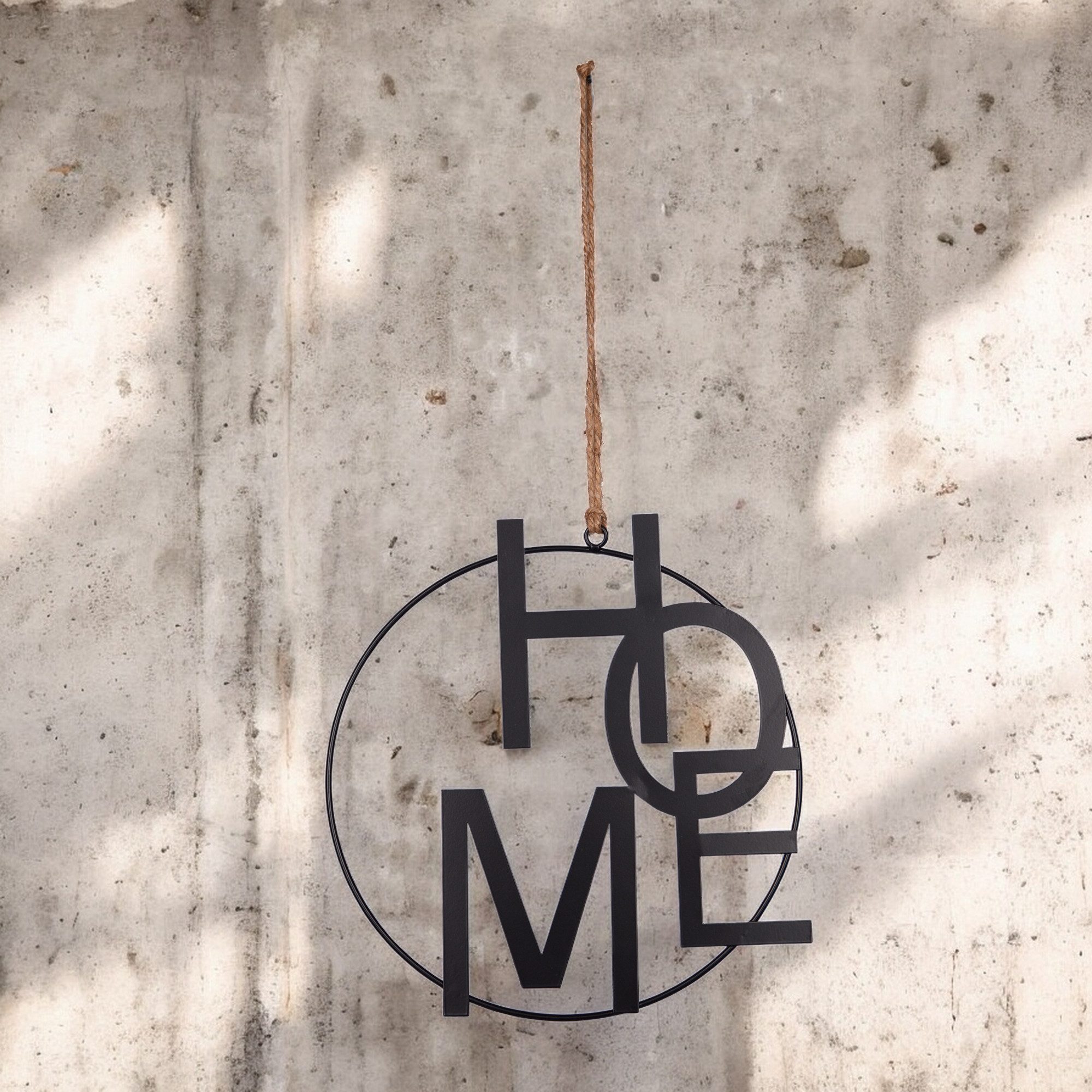 UNUS HOME Wanddekoobjekt Aufhänger HOME (25cm), Hängedeko Wanddeko Fensterd günstig online kaufen