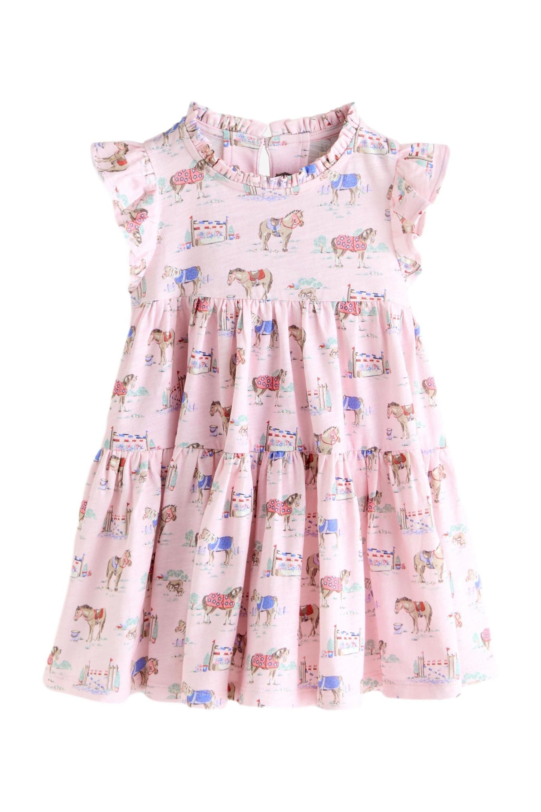 Next Jerseykleid Cath Kidston Volantkleid aus Jersey (1-tlg)