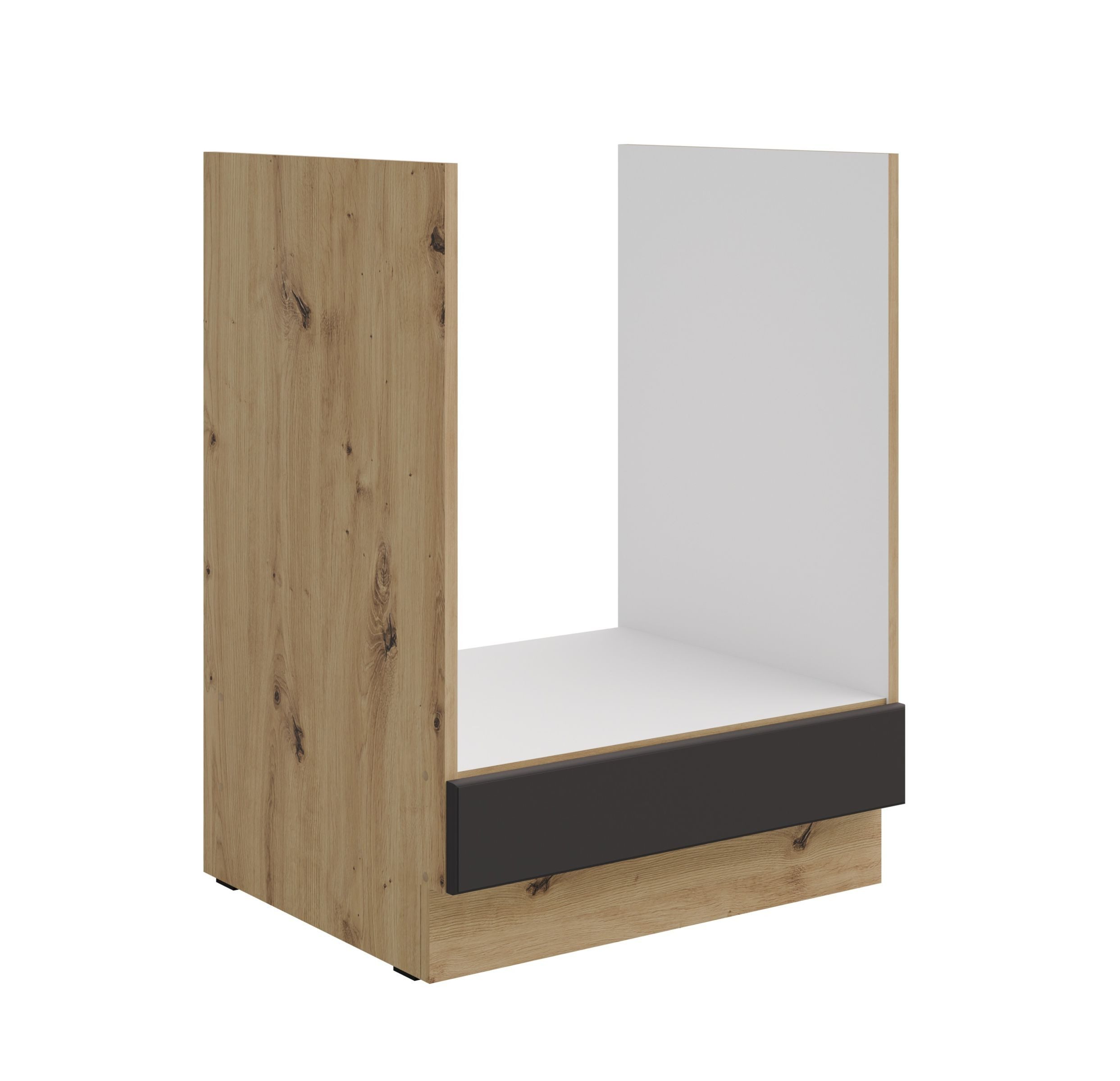 Küchen-Preisbombe Herdumbauschrank 60 Küche Stilo Grau Eiche Artisan Küchenzeile Küchenblock Landhaus