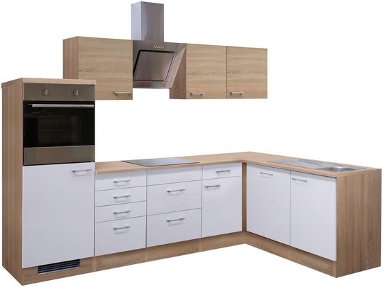 Flex-Well Küchenzeile, mit E-Geräten, Gesamtbreite 280 cm ...