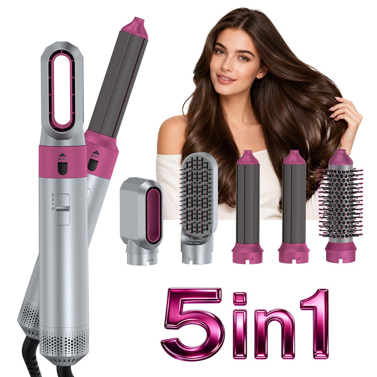 AeroAxis Multihaarstyler Haarstyler, Airstyler, 5 in 1 Haarstyler, Whipl, Warmluftbürste, Damengeschenk, Weihnachtsgeschenk, Hochwertige …