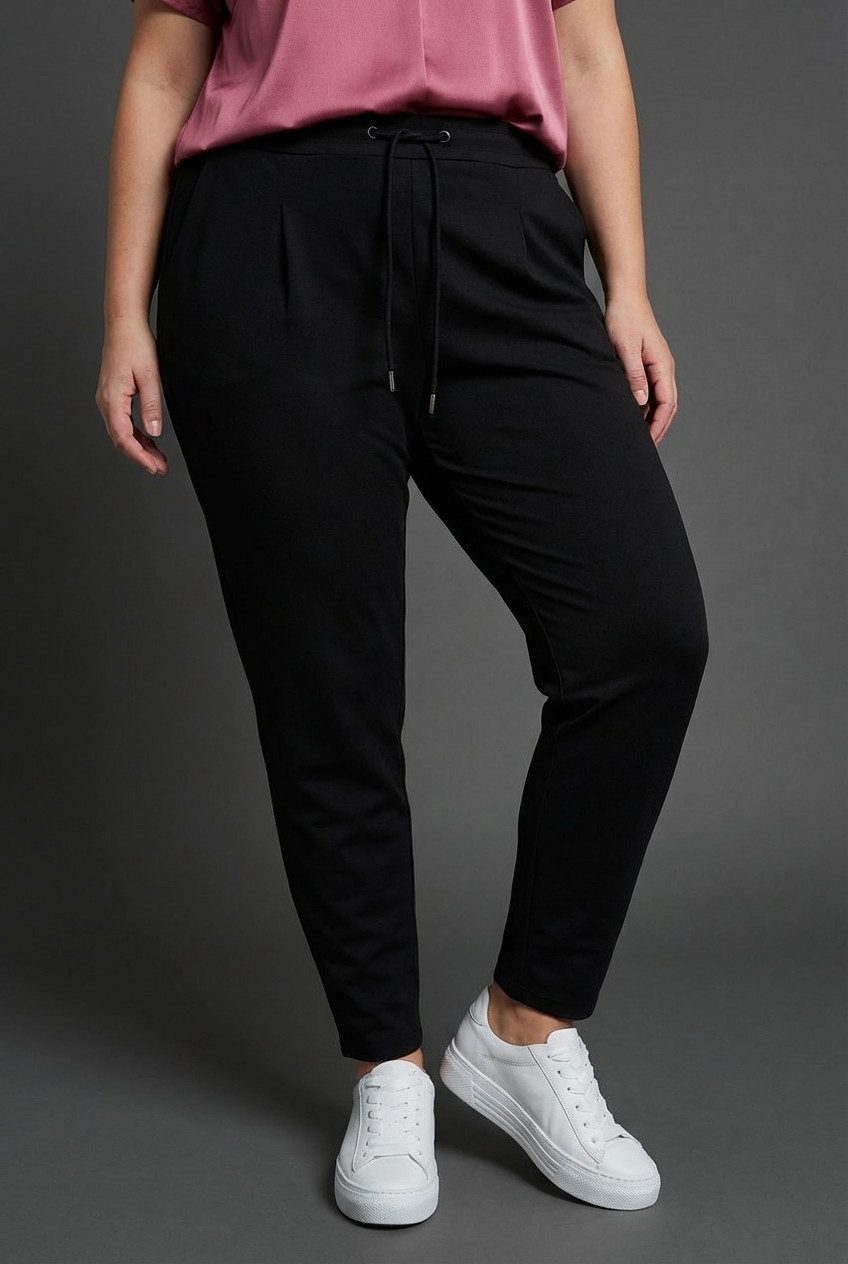 Laura Scott CURVE Jogger Pants im sportiven Look aus formstabilem, elastischem Stoff - GROSSE GRÖSSE
