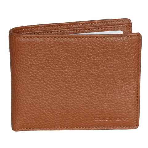 Brown Bear Geldbörse Cultwerk Modell II für Herren aus Echtleder mit 6 Kartenfächern, mit Card Pull Funktion und RFID-Schutz Farbe Braun Cognac